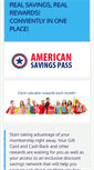 Mobile Screenshot of americansavingspass.com